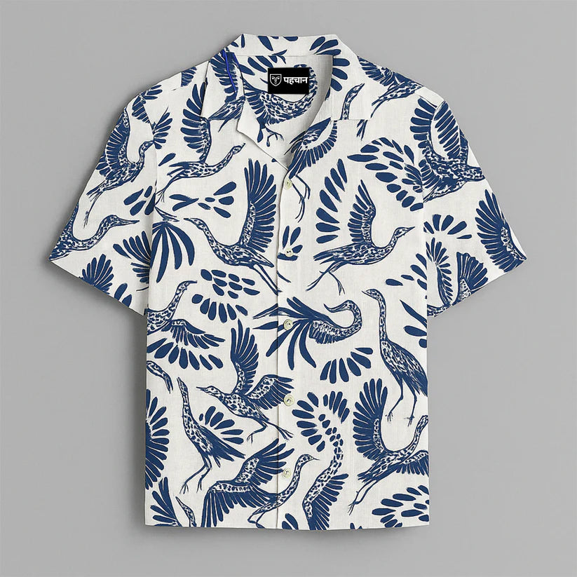 Blue Swan Printed Half Sleeve Shirt