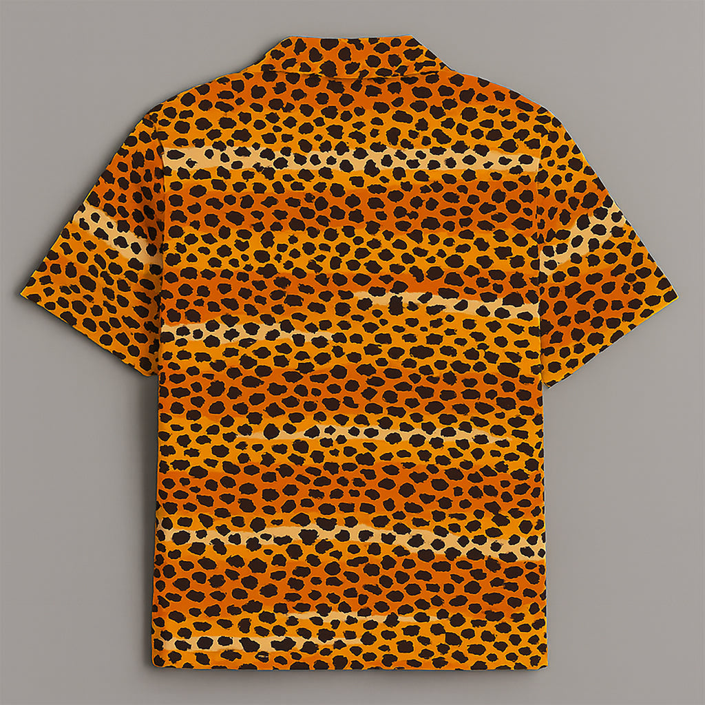 Leopard Printed Half Sleeve Shirt