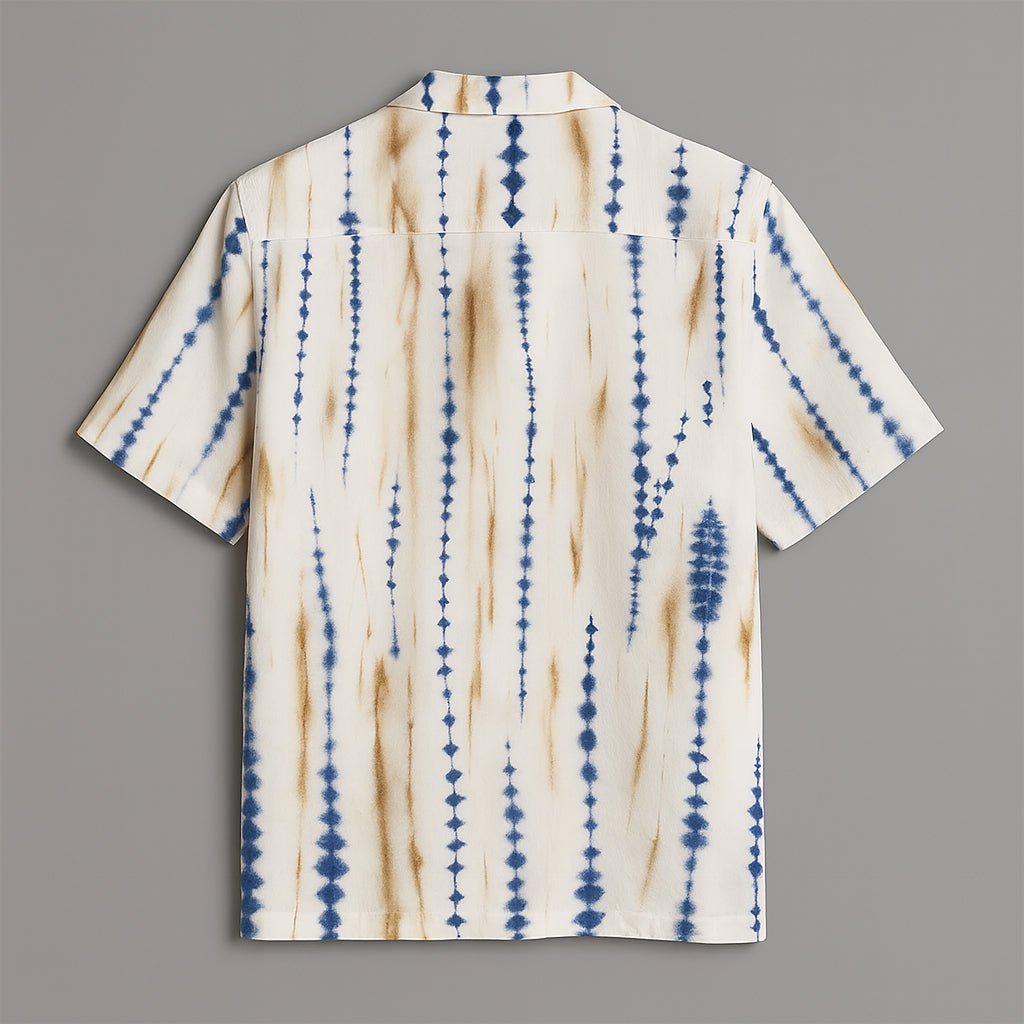 Off White Printed Half Sleeve Shirt