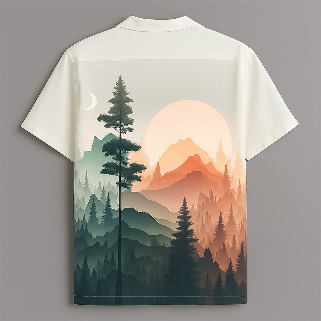 Off White Printed Half Sleeve Shirt